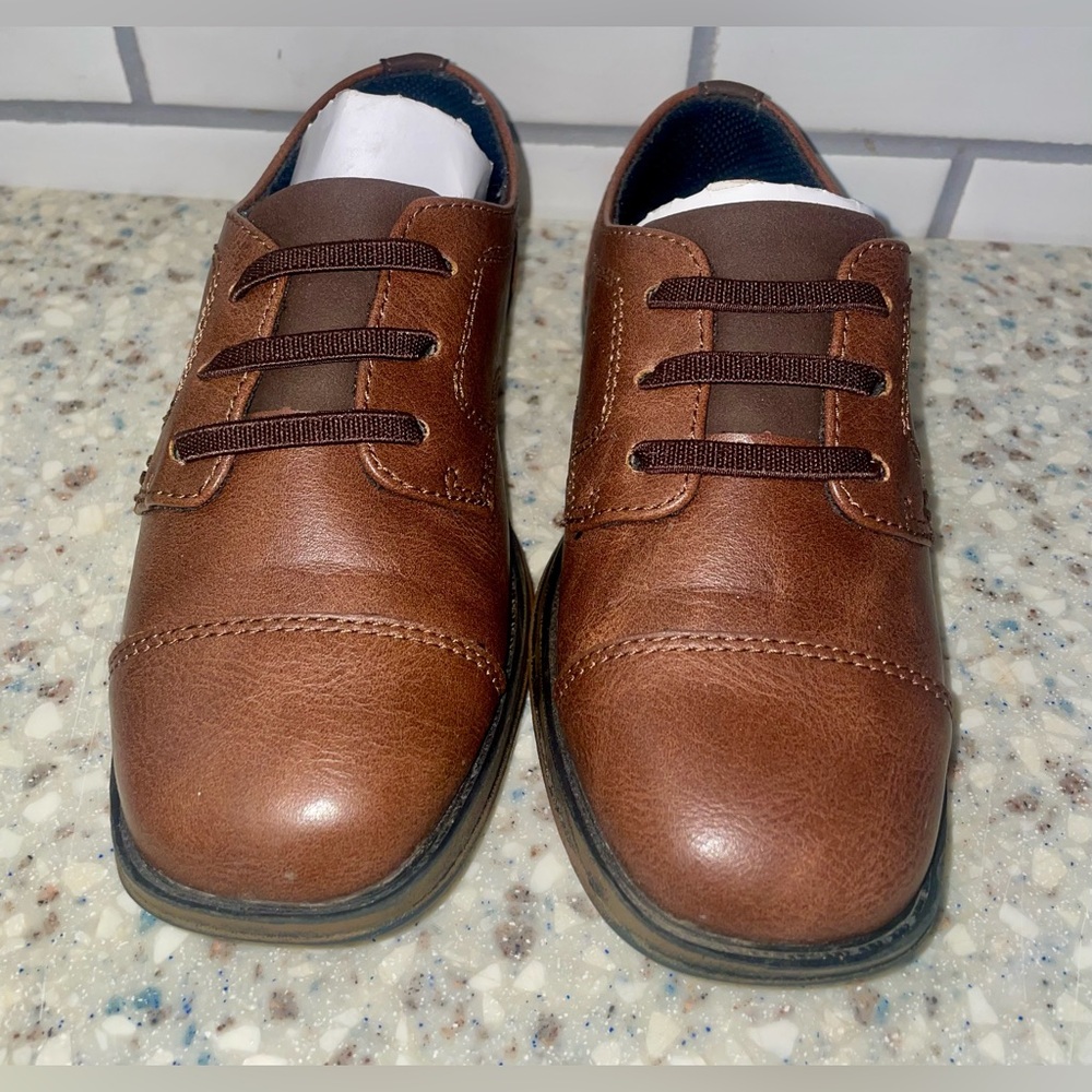 Toddler 11M Max + Jake Lil Buckley Oxfords in the color Cognac NIB